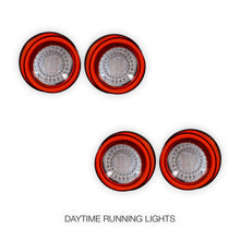 Ferrari F50 (1995 - 1997) Clear Red Full 3D LED Stripe Bar Tail Lights LH + RH