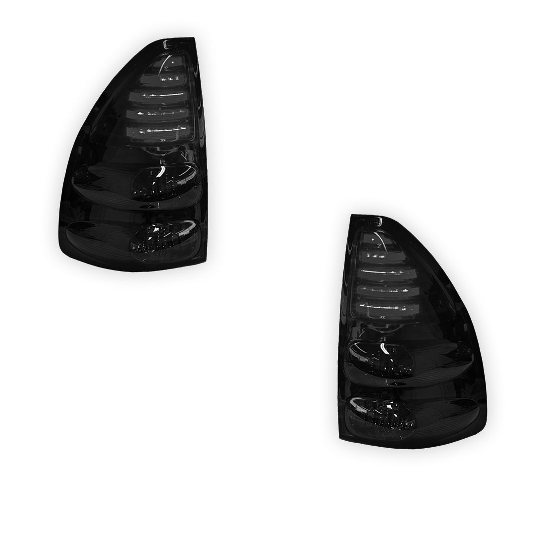Toyota LandCruiser Prado 120 Series (2003 - 2009) Smoked Black LED Tail Lights LH + RH
