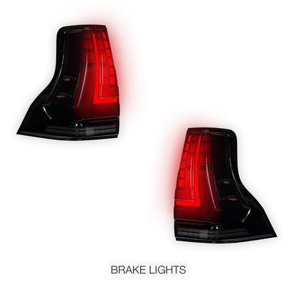 Toyota LandCruiser Prado 150 Series (2009 - 2017) Sequential Full LED Tail Lights LH + RH