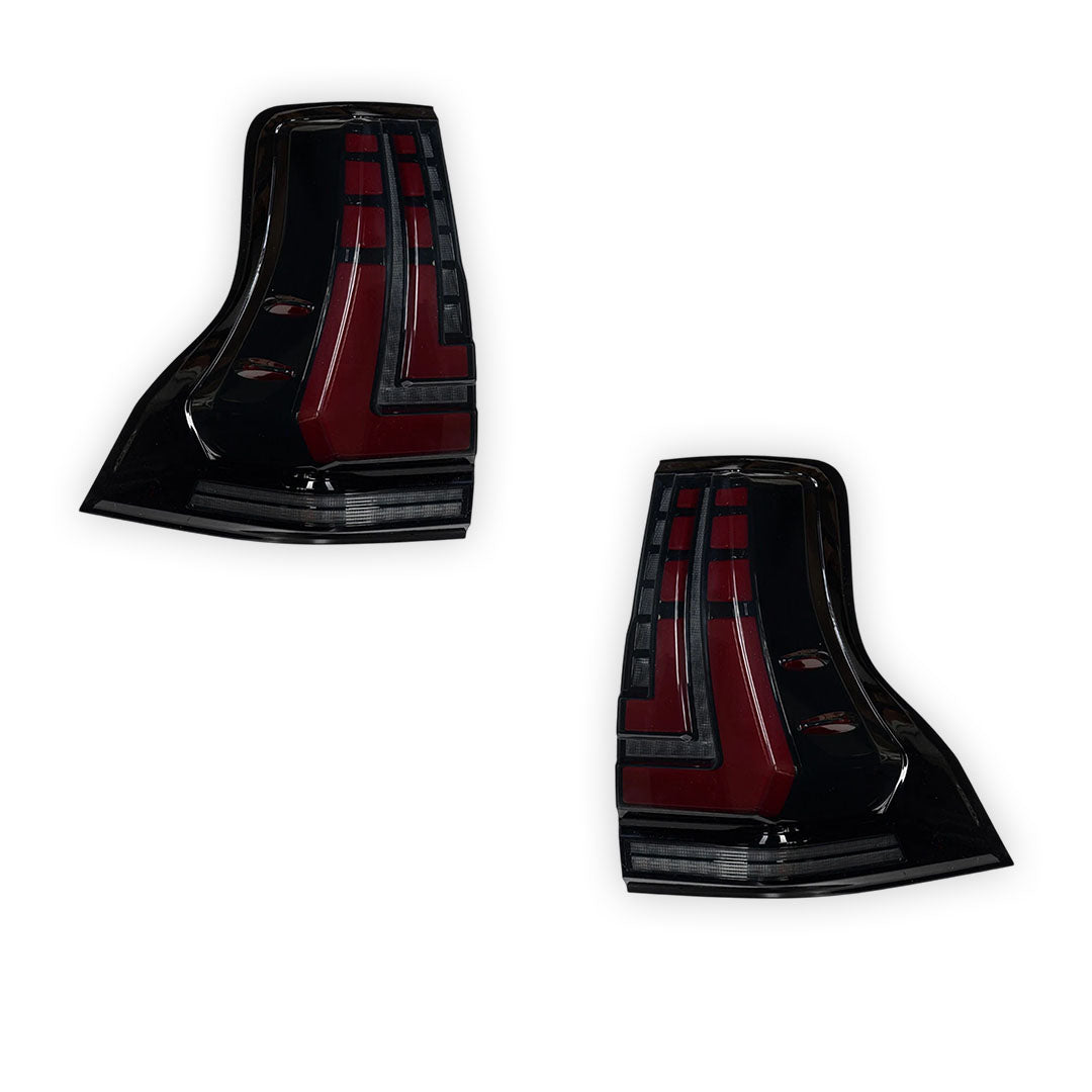 Toyota LandCruiser Prado 150 Series (2018 - 2023) Smoked Sequential Full LED Tail Lights LH + RH