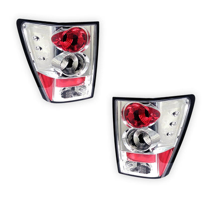 Jeep Grand Cherokee WH (2005 - 2010) Full Smoked Altezza Halogen Tail Lights LH + RH