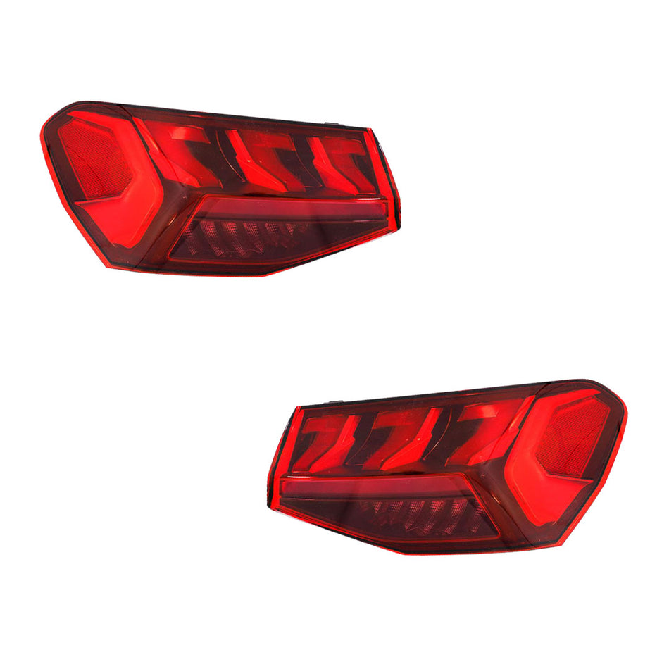 Audi A3 8V (2020 - 2025) Genuine Red / Black Outer Tail Lights LH + RH