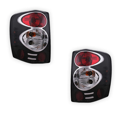Jeep Grand Cherokee WJ (1999 - 2004) Black Altezza Halogen Tail Lights LH + RH