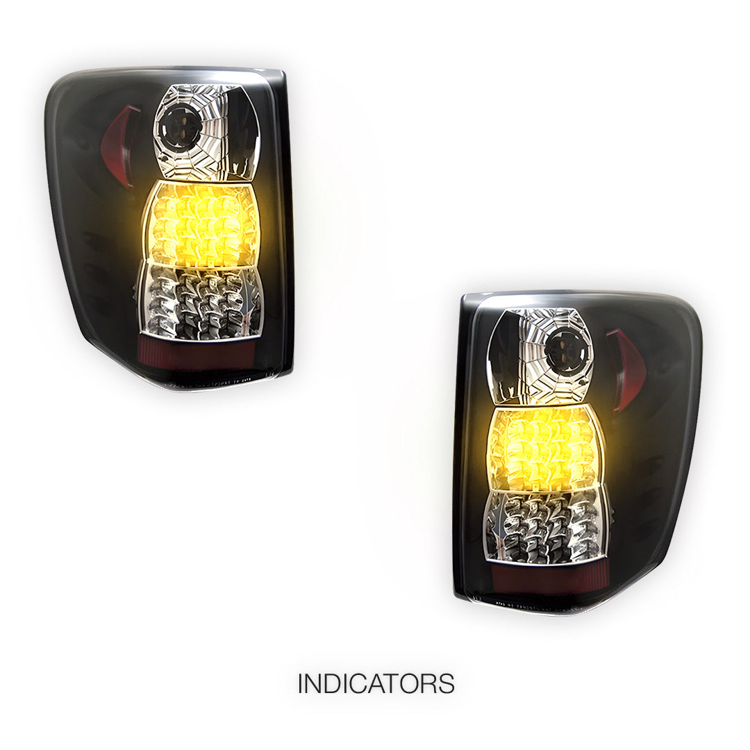 Jeep Grand Cherokee WJ (1999 - 2004) Black LED Tail Lights LH + RH
