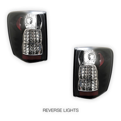 Jeep Grand Cherokee WJ (1999 - 2004) Black LED Tail Lights LH + RH