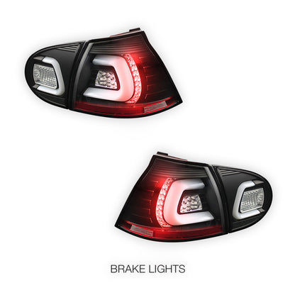 Volkswagen Golf MK5 (2004 - 2009) 3D LED Tail Lights LH + RH