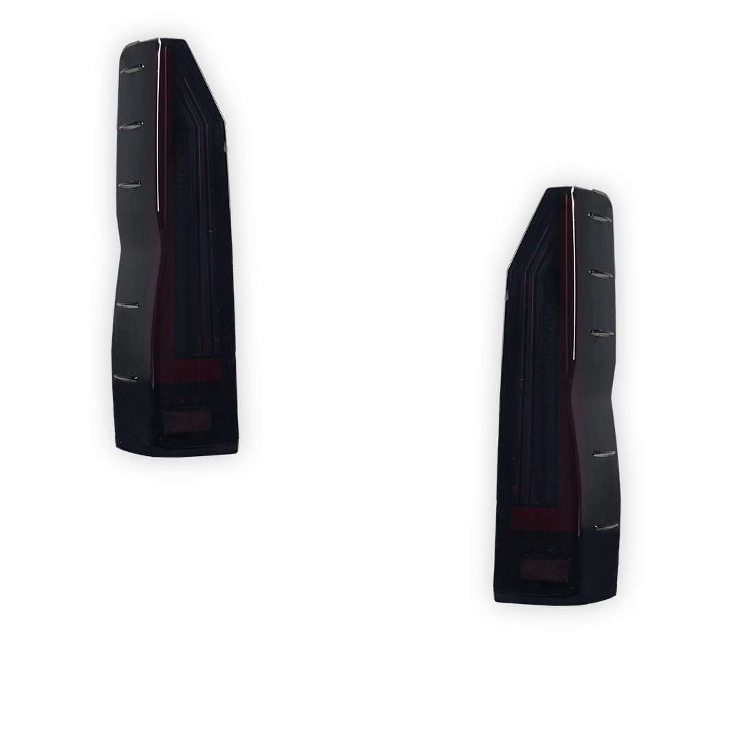 Toyota HiAce H300 (2020 - 2025) Smoked Black Sequential Full 3D LED Stripe Tail Lights LH + RH