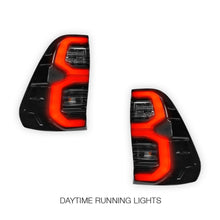 Toyota HiLux N80 / Revo Rocco (2015 - 2025) Smoked MY12 Update Style 3D LED Stripe Bar Tail Lights LH + RH
