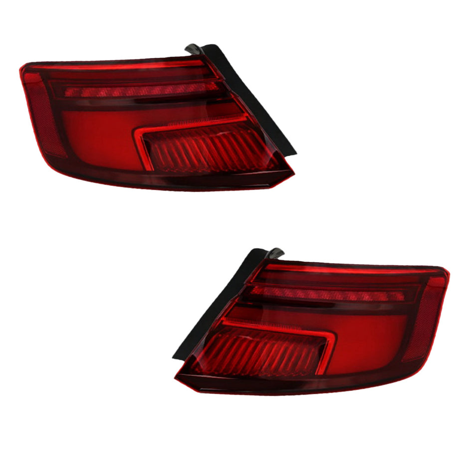 Audi A3 8V (2016 - 2020) Genuine Red / Black Tail Lights LH + RH