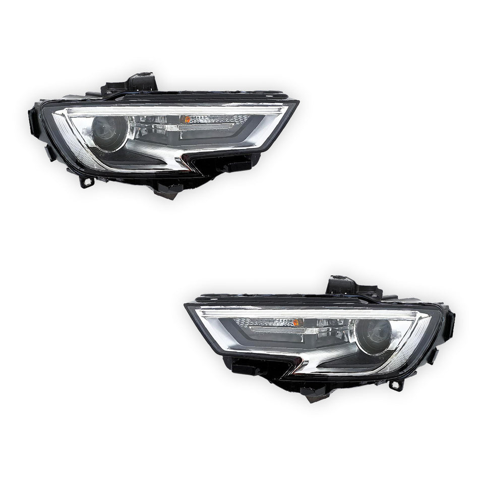 Audi A3 8V (2016 - 2020) Genuine Clear Black LED Headlights LH + RH