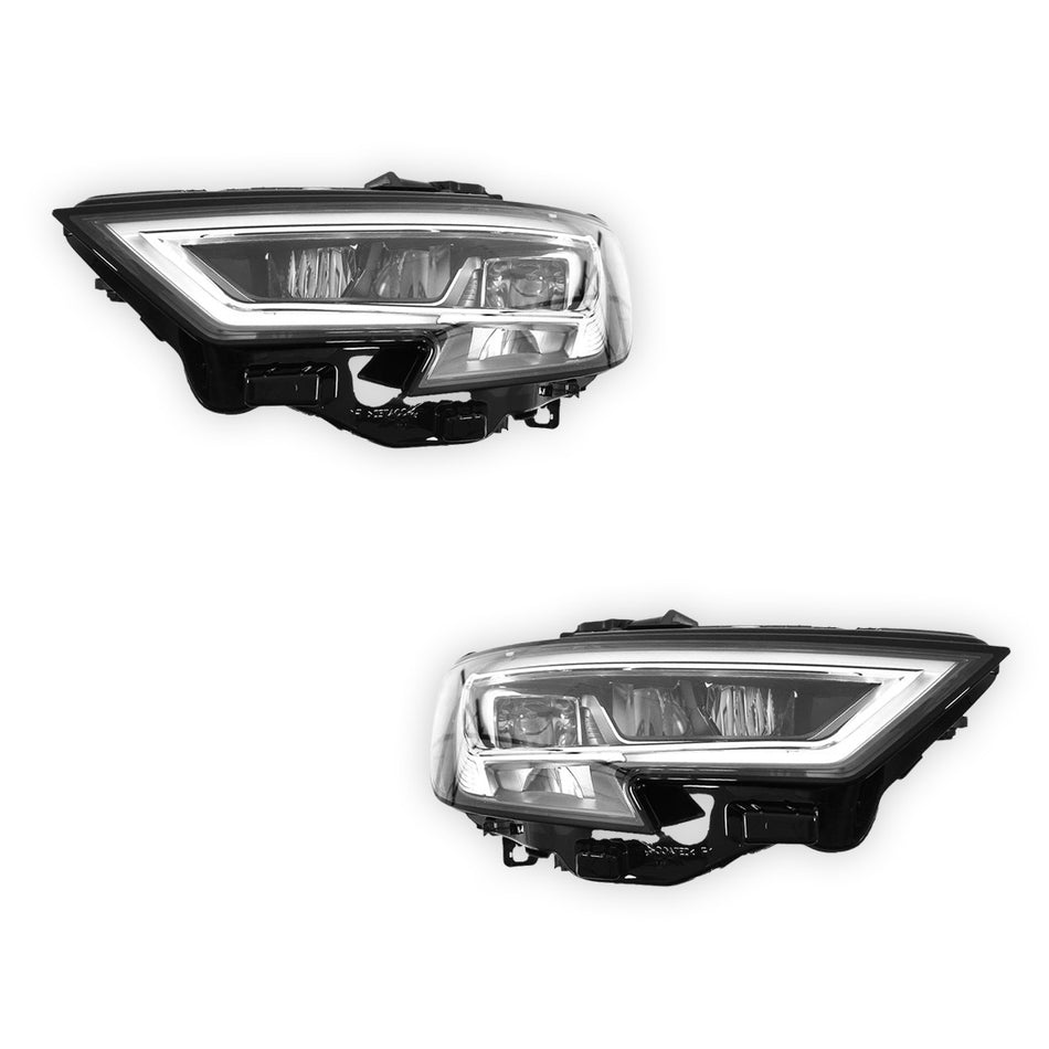 Audi A3 8V (2016 - 2020) Genuine Black LED Headlights LH + RH