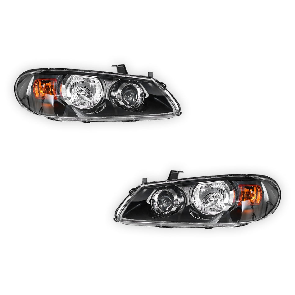 Nissan Pulsar N16 Hatch (2003 - 2005) Black Headlights LH + RH