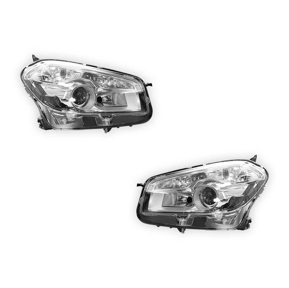 Nissan Dualis J10 Series 2 (2010 - 2014) Non-Xenon Headlights LH + RH