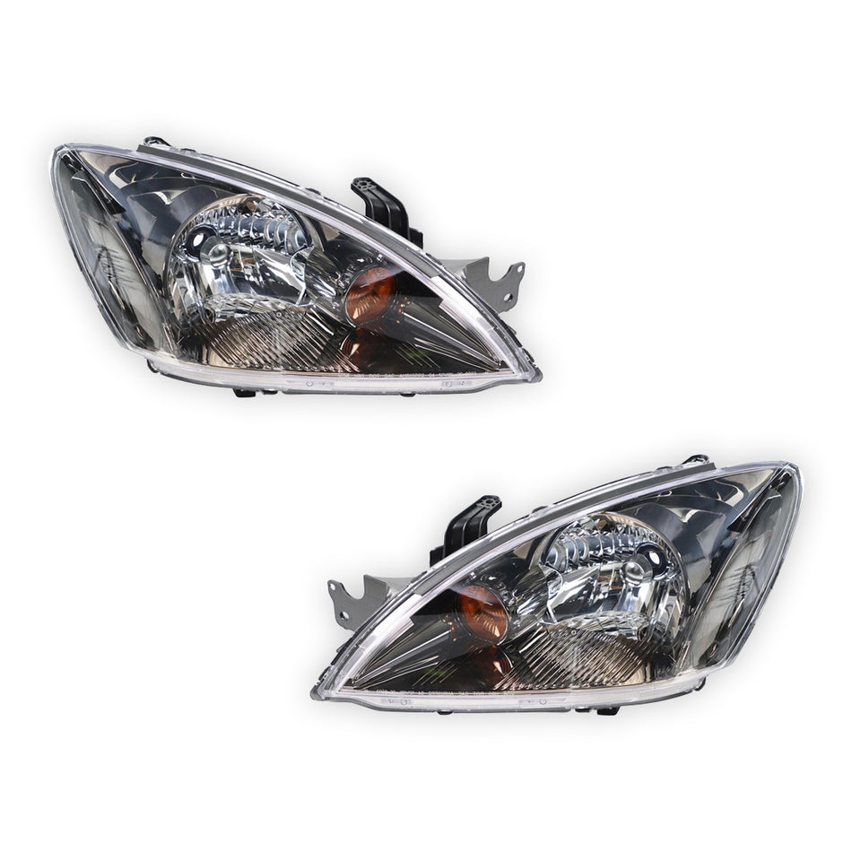 Mitsubishi Lancer CH (2003 - 2008) Black Headlights LH + RH