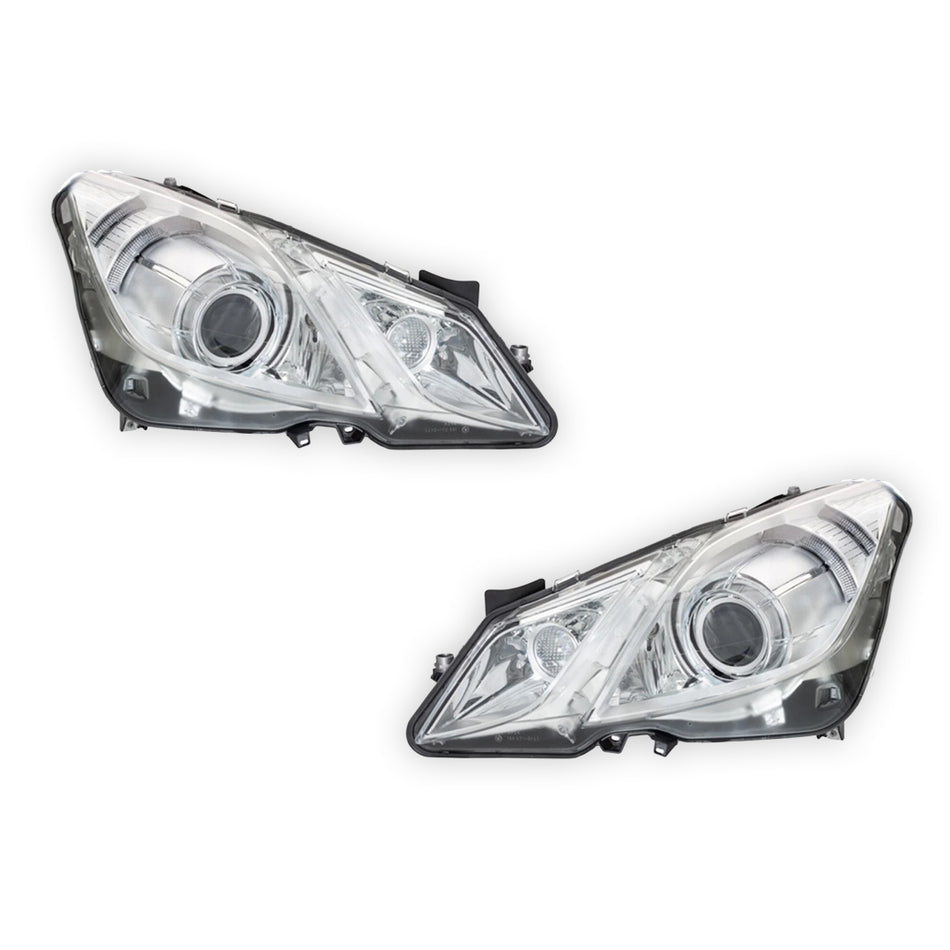 Mercedes-Benz E-Class C207 W212 Coupe & Convertible (2009 - 2016) Headlights with Xenon LH + RH