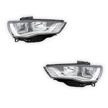 Audi A3 8V (2013 - 2016) Clear Black Halogen Genuine Headlights LH + RH