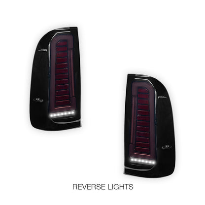 Toyota HiLux N70 / Vigo (2004 - 2015) Smoked Black Sequential Full 3D LED Tail Lights LH + RH