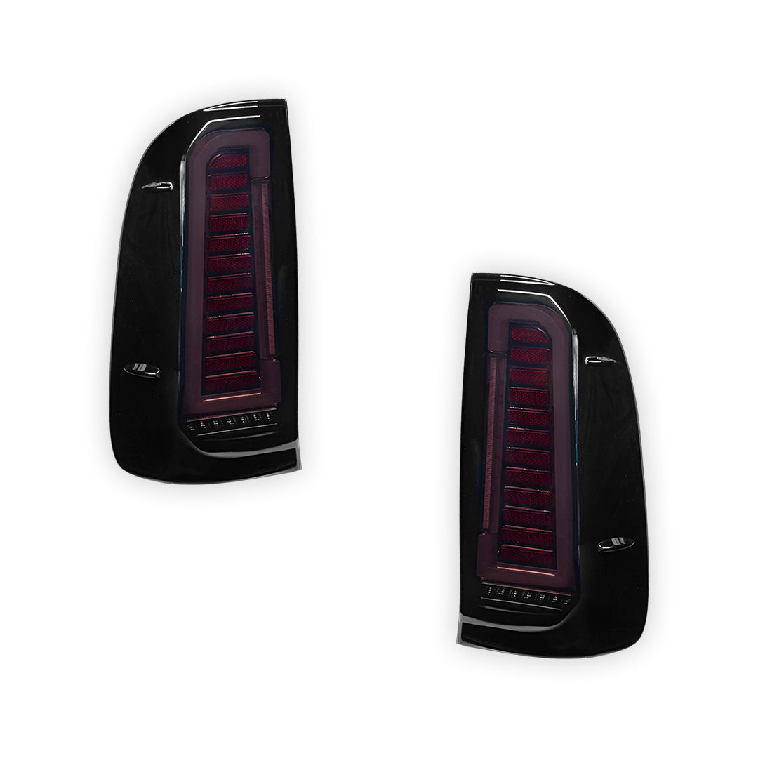 Toyota HiLux N70 / Vigo (2004 - 2015) Smoked Black Sequential Full 3D LED Tail Lights LH + RH
