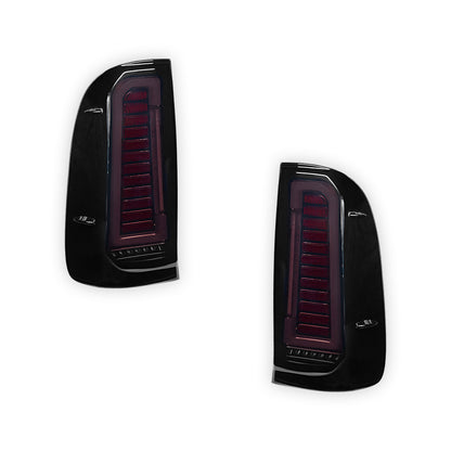 Toyota HiLux N70 / Vigo (2004 - 2015) Smoked Black Sequential Full 3D LED Tail Lights LH + RH