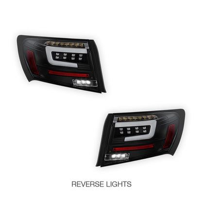 Subaru Impreza GH / GJ (2007 - 2013) Sequential 3D LED Stripe Bar Tail Lights LH + RH
