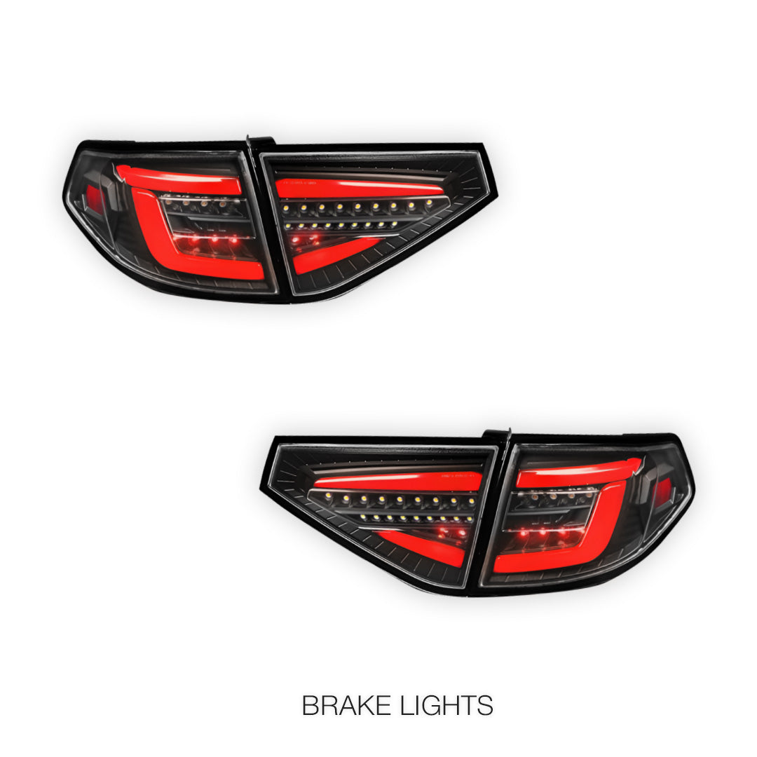 Subaru Impreza GE / GP (2007 - 2013) Sequential 3D LED Stripe Bar Tail Lights LH + RH