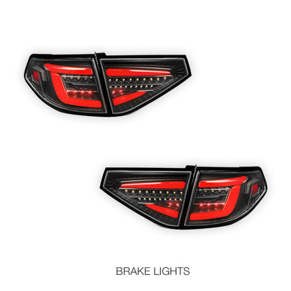 Subaru Impreza GE / GP (2007 - 2013) Sequential 3D LED Stripe Bar Tail Lights LH + RH