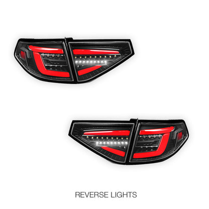 Subaru Impreza GE / GP (2007 - 2013) Sequential 3D LED Stripe Bar Tail Lights LH + RH