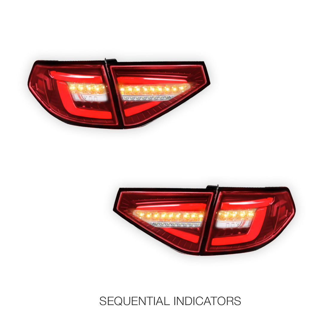 Subaru Impreza GE / GP (2007 - 2013) Sequential 3D LED Stripe Bar Tail Lights LH + RH