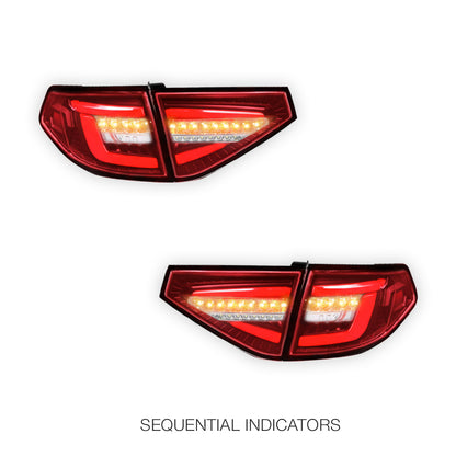 Subaru Impreza GE / GP (2007 - 2013) Sequential 3D LED Stripe Bar Tail Lights LH + RH