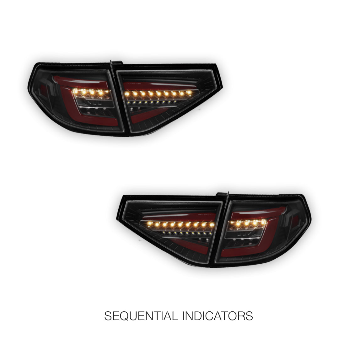 Subaru Impreza GE / GP (2007 - 2013) Sequential 3D LED Stripe Bar Tail Lights LH + RH