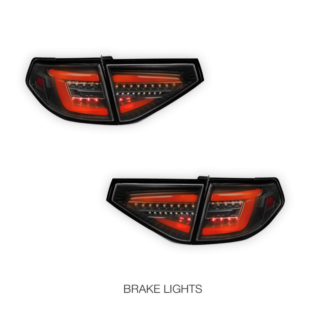 Subaru Impreza GE / GP (2007 - 2013) Sequential 3D LED Stripe Bar Tail Lights LH + RH