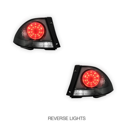 Lexus IS GXE10 (1998 - 2005) Smoked Black Altezza LED Tail Lights LH + RH