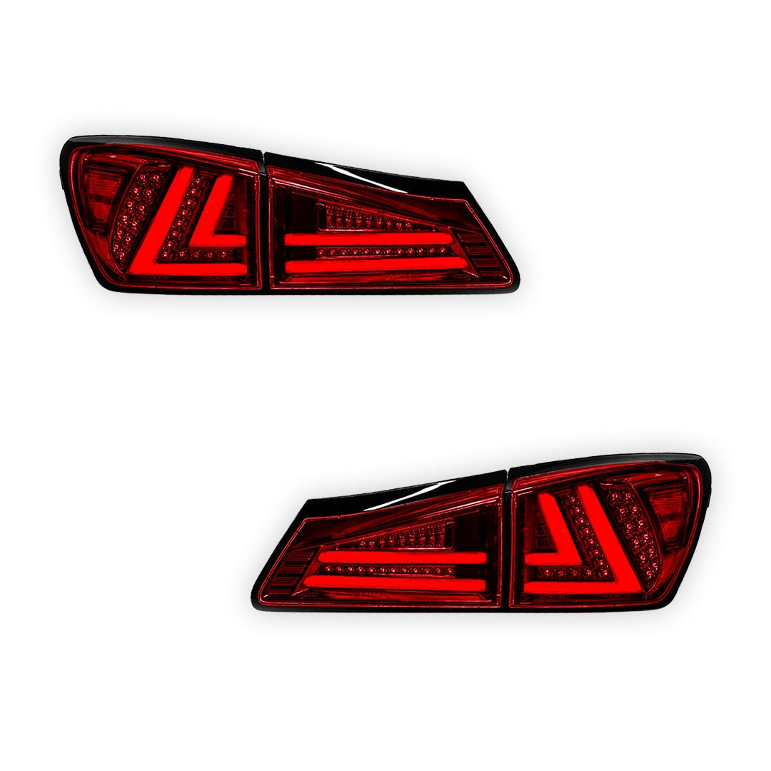 Lexus IS GSE20 (2005 - 2013) 3D Full LED Stripe Tail Lights LH + RH