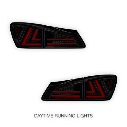 Lexus IS GSE20 (2005 - 2013) 3D Full LED Stripe Tail Lights LH + RH