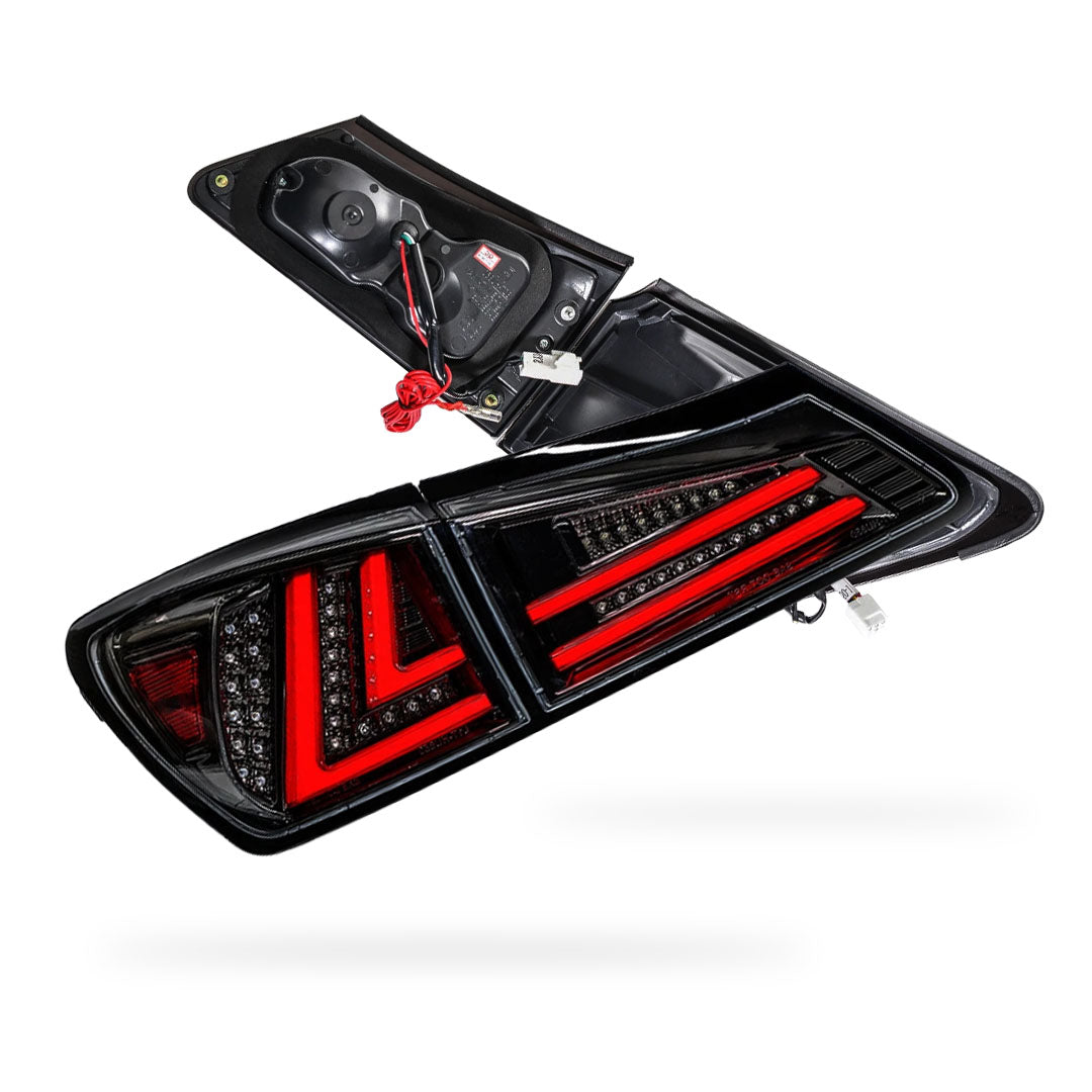 Lexus IS GSE20 (2005 - 2013) 3D Full LED Stripe Tail Lights LH + RH
