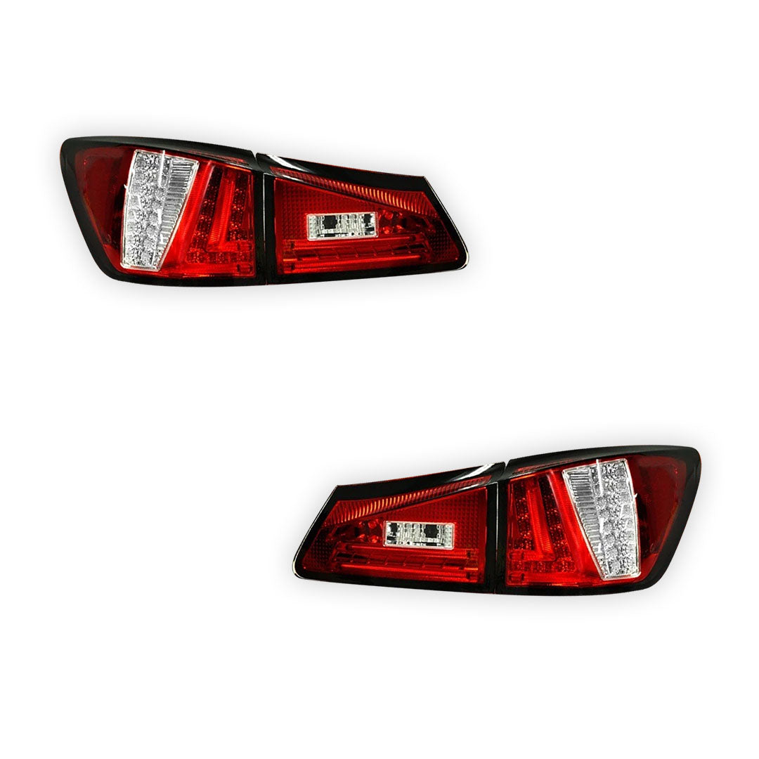 Lexus IS GSE20 (2005 - 2013) 3D LED Stripe Bar Tail Lights LH + RH