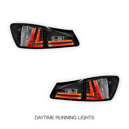 Lexus IS GSE20 (2005 - 2013) 3D LED Stripe Bar Tail Lights LH + RH