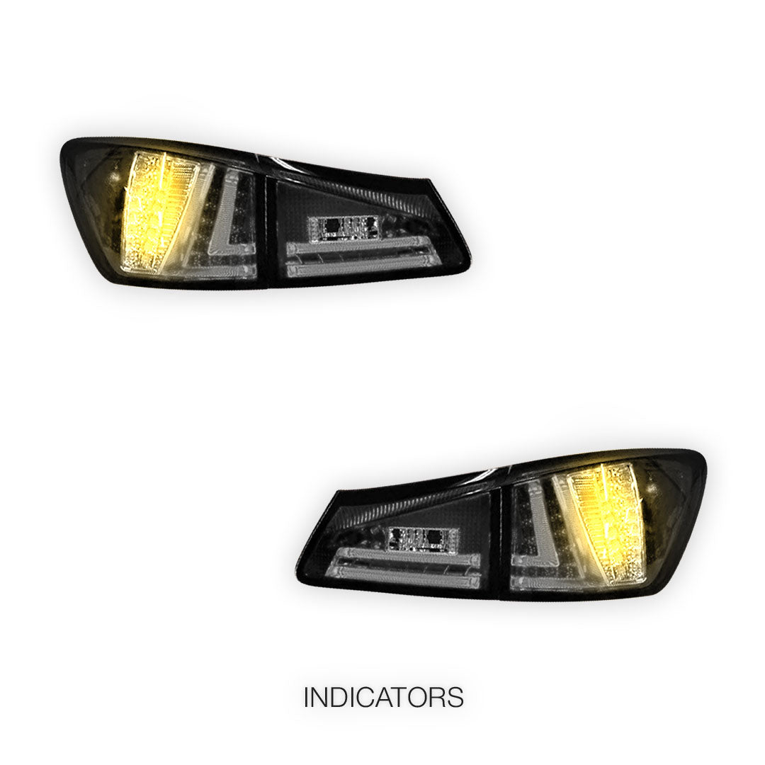 Lexus IS GSE20 (2005 - 2013) 3D LED Stripe Bar Tail Lights LH + RH
