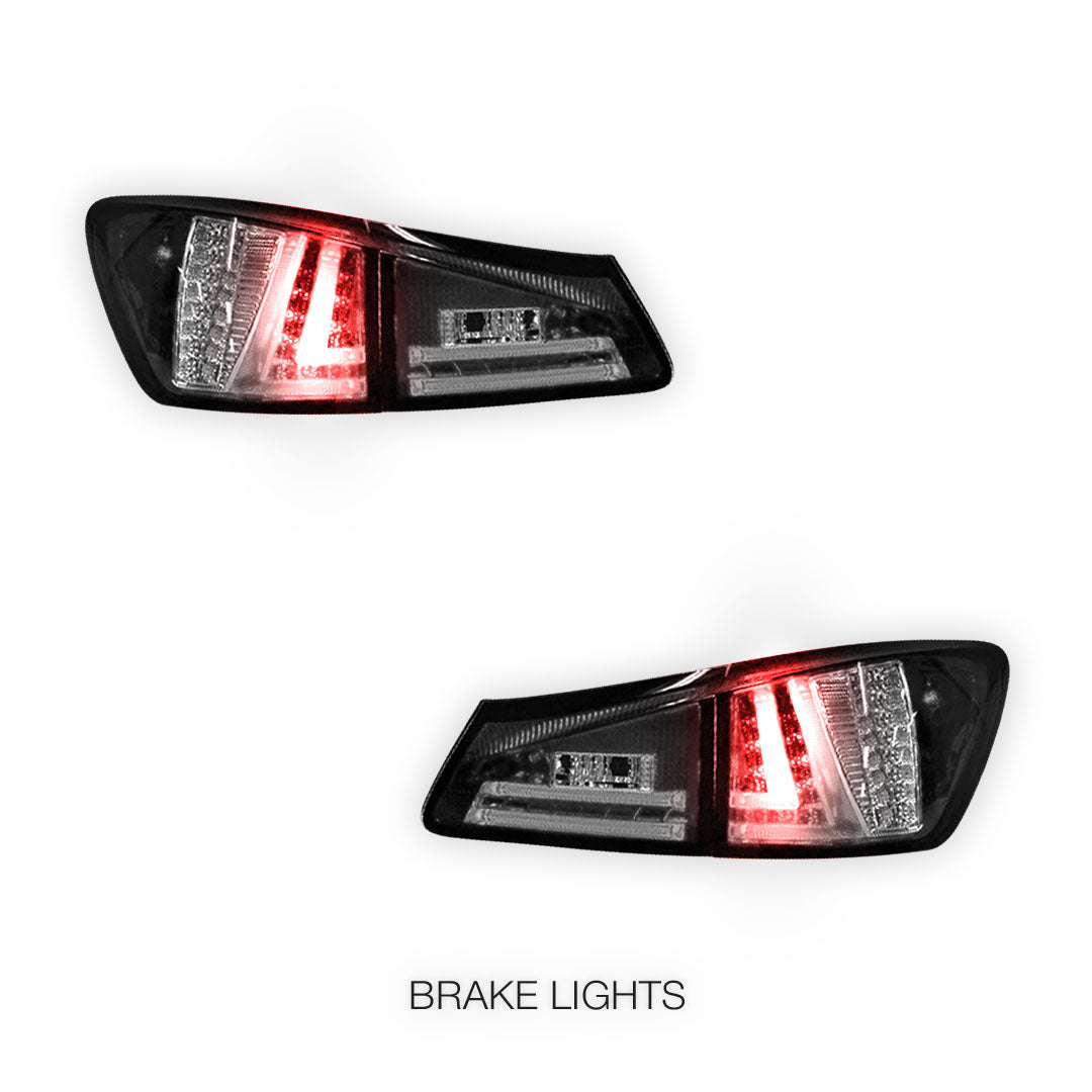 Lexus IS GSE20 (2005 - 2013) 3D LED Stripe Bar Tail Lights LH + RH