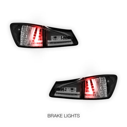 Lexus IS GSE20 (2005 - 2013) 3D LED Stripe Bar Tail Lights LH + RH