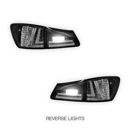 Lexus IS GSE20 (2005 - 2013) 3D LED Stripe Bar Tail Lights LH + RH