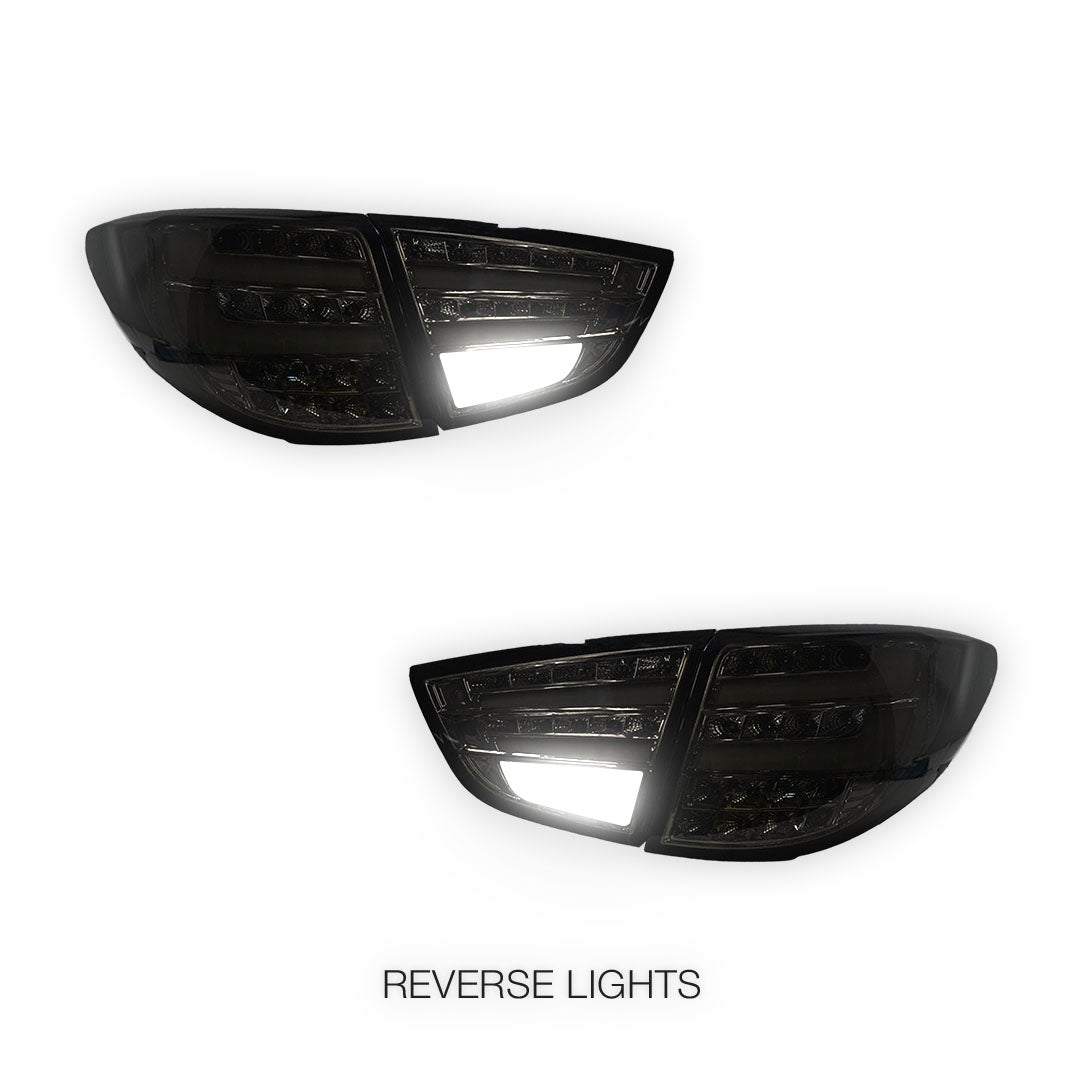 Hyundai ix35 LM (2009 - 2015) Smoked Black Full LED Tail Lights LH + RH