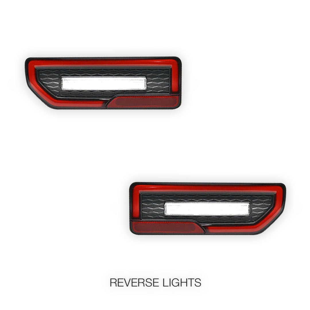 Suzuki Jimny JB74 (2019 - 2024) JDM Clear Red Sequential LED Tail Lights LH + RH