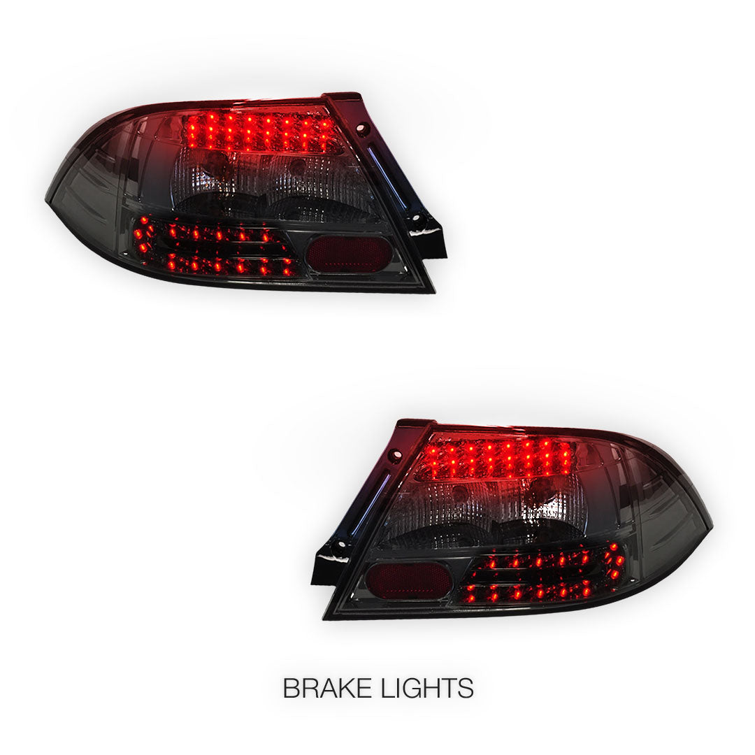 Mitsubishi Lancer CH (2003 - 2007) Full Smoked LED Tail Lights LH + RH