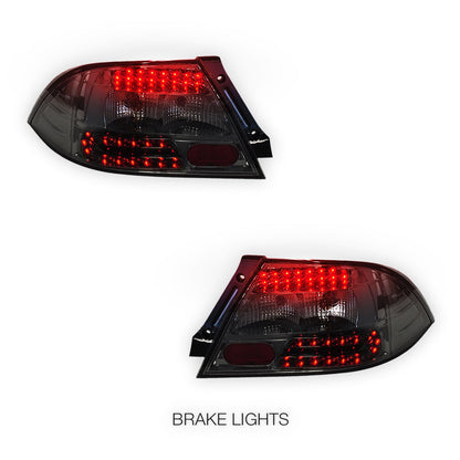 Mitsubishi Lancer CH (2003 - 2007) Full Smoked LED Tail Lights LH + RH