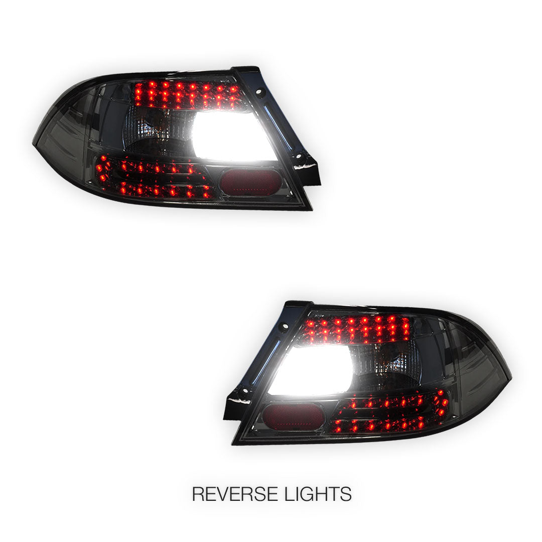 Mitsubishi Lancer CH (2003 - 2007) Full Smoked LED Tail Lights LH + RH