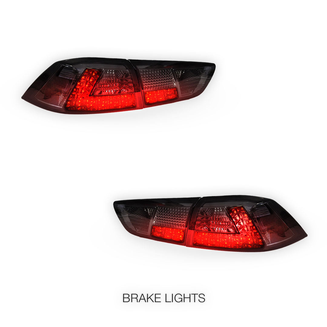 Mitsubishi Lancer CJ / CF (2007 - 2018) Smoked LED Tail Lights LH + RH