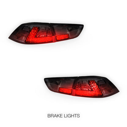 Mitsubishi Lancer CJ / CF (2007 - 2018) Smoked LED Tail Lights LH + RH
