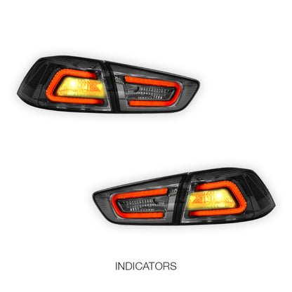 Mitsubishi Lancer CJ / CF (2007 - 2019) 3D LED Tail Lights LH + RH