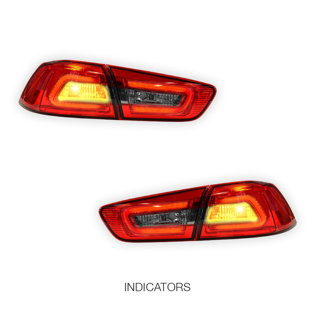 Mitsubishi Lancer CJ / CF (2007 - 2019) 3D LED Tail Lights LH + RH